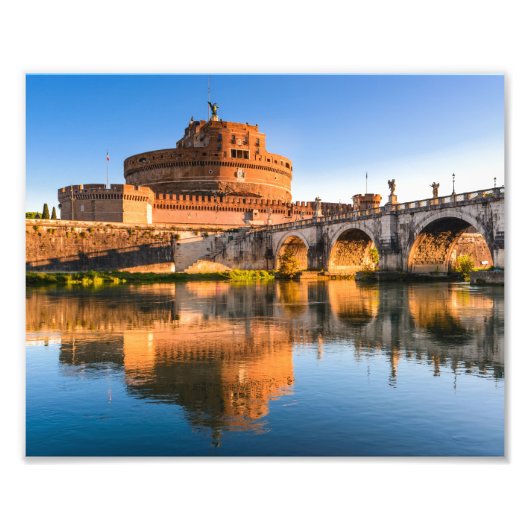 Castel Sant' Angelo Rome Foto Afdruk (Voorkant)