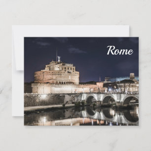 Castel Sant Angelo 's nachts in Rome
