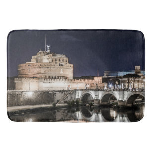 Castel Sant Angelo 's nachts in Rome Badmat