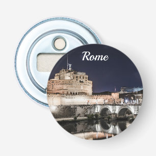 Castel Sant Angelo 's nachts in Rome Button Flesopener