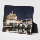 Castel Sant Angelo 's nachts in Rome Fotoplaat (Zijkant)