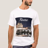 Castel Sant Angelo 's nachts in Rome T-shirt (Voorkant)