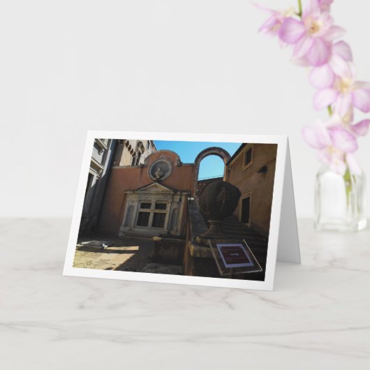 Castel Sant'Angelo Portrait, Rome, Italië Kaart (Orchidee)