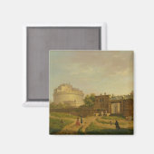 Castel Sant'Angelo, Rome, 1776 (olie op doek) Magneet (Voorkant / Achterkant)