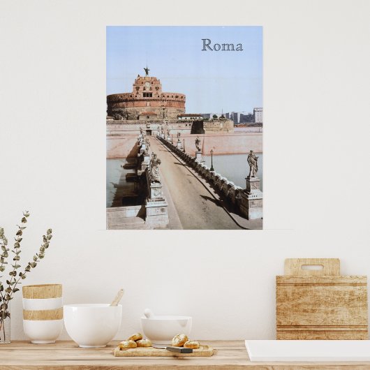 Castel Sant'Angelo, Rome (1900) Poster (Keuken)