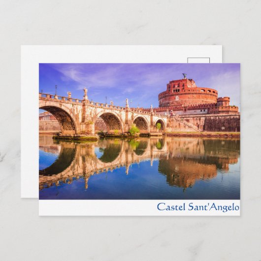 Castel Sant'Angelo, Rome Briefkaart (Voorkant / Achterkant)