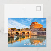 Castel Sant'Angelo, Rome, Italië Briefkaart (Voorkant / Achterkant)