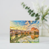 Castel Sant'Angelo, Rome, Italië Briefkaart (Staand voorkant)