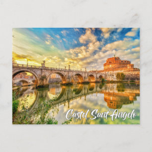 Castel Sant'Angelo, Rome, Italië Briefkaart