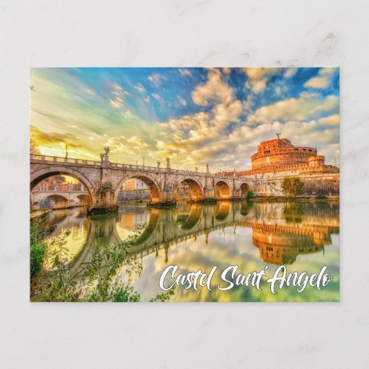 Castel Sant'Angelo, Rome, Italië Briefkaart (Voorkant)