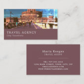 Castel Sant'Angelo, Rome, Italië, reisagent Visitekaartje (Voorkant / Achterkant)