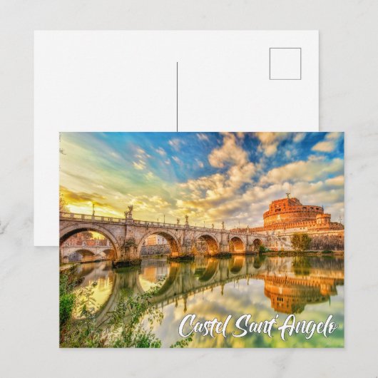Castel Sant'Angelo, Rome, Italy Briefkaart (Voorkant / Achterkant)