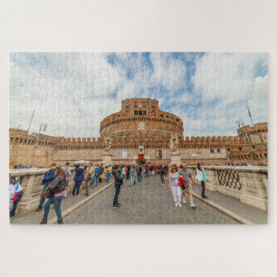 Castel Sant'Angelo vanaf de brug, Rome, Italië Legpuzzel