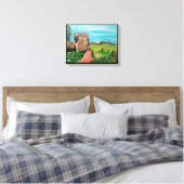 Castell de Benisanó schilderij van Alfred Fox Canvas Afdruk (Insitu (Slaapkamer))