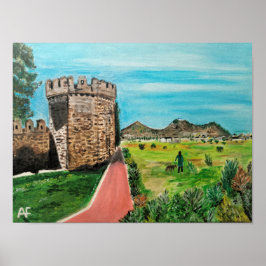 Castell de Benisanó schilderij van Alfred Fox Poster
