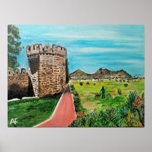 Castell de Benisanó Schilderij van Alfred Fox Poster (Voorkant)