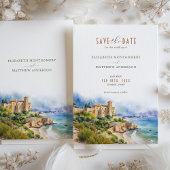 Castell de Tamarit Spanje Reizen Save-the-Date Kaart