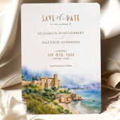Castell de Tamarit Spanje Reizen Save-the-Date Kaart