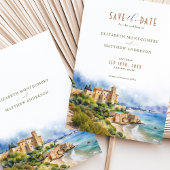 Castell de Tamarit Spanje Reizen Save-the-Date Kaart