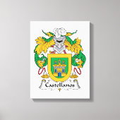Castellanos Family Crest Canvas Afdruk (Voorkant)