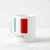 Castelli Italiaanse vlag Koffiemok (Voorkant links)