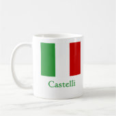 Castelli Italiaanse vlag Koffiemok (Links)