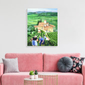 Castellina-in-Chianti Canvas Afdruk (Insitu (Woonkamer))