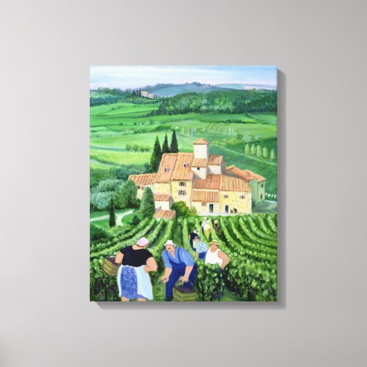 Castellina-in-Chianti Canvas Afdruk (Voorkant)