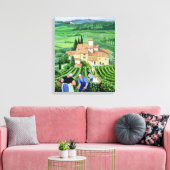 Castellina-in-Chianti Canvas Afdruk (Insitu (Woonkamer))