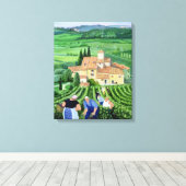 Castellina-in-Chianti Canvas Afdruk (Insitu (Houten vloer))