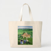 Castellina-in-Chianti Grote Tote Bag (Voorkant)