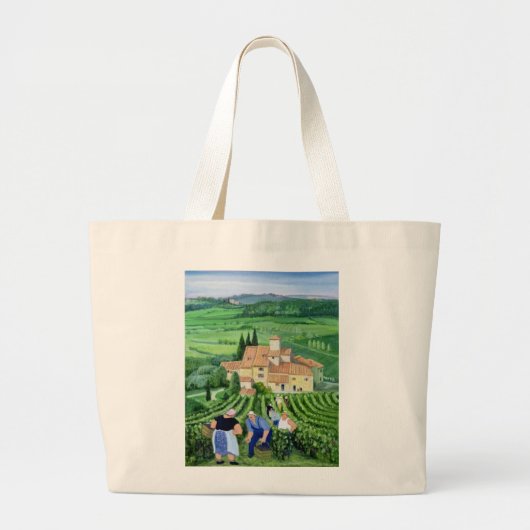 Castellina-in-Chianti Grote Tote Bag (Voorkant)