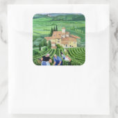Castellina-in-Chianti Vierkante Sticker (Tas)