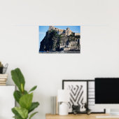 Castello Aragonese, Ischia Ponte, Italië Poster (Thuiskantoor)