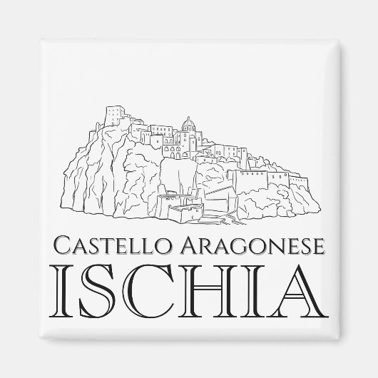 Castello Aragonese, Ischia Reizen Magneet (Voorkant)