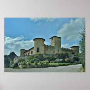 Castello di Gabbiano, Italië - Afdruk foto's Poster