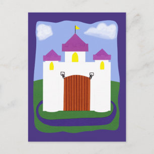 Castellsprookje met Paarse fretten Briefkaart