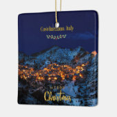 Castelmezzano, Italië Kerstmis Keramisch Ornament (Links)