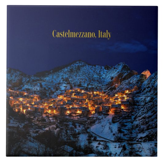 Castelmezzano, Italië Tegeltje (Voorkant)