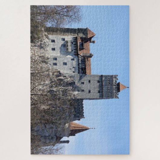 Castelo de Bran na Romênia.  Legpuzzel (Verticaal)