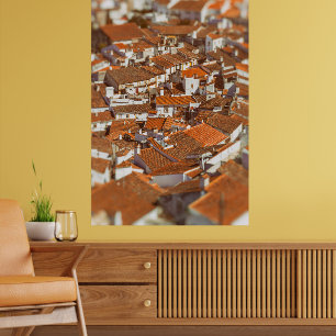 Castelo de Vide daken. Alentejo, Portugal. Poster