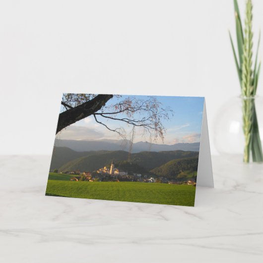 Castelrotto Italië Kaart (Voorkant)