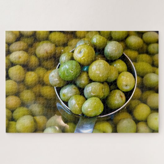 Castelvetrano zoete groene olijven legpuzzel (Horizontaal)