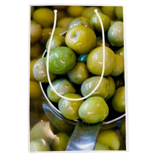 Castelvetrano zoete groene olijven medium cadeauzakje (Voorkant)