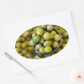 Castelvetrano zoete groene olijven ovale sticker (Envelop)