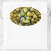 Castelvetrano zoete groene olijven ovale sticker (Tas)