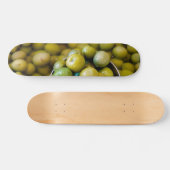 Castelvetrano zoete groene olijven persoonlijk skateboard (Horizontaal)