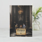 *~* Caster middeleeuws thema AP88 2 RIDDERS Verjaa Kaart (Staand voorkant)