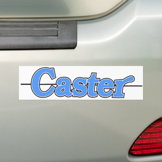 Caster Sticker Blue (Op auto)