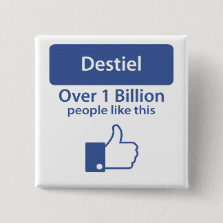 Castiel Vierkante Button 5,1 Cm